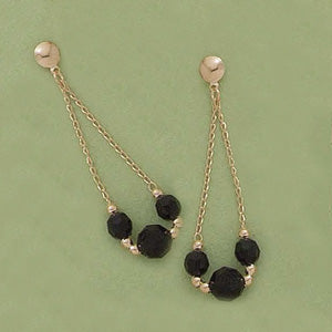 Good Luck Azabache Dangling Earrings - X2206