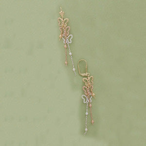 Tri-color Butterfly Dangling Earrings - X2251