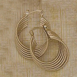 Multi-layer Geo Hoop Earrings - X2360