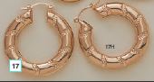 35mm Puffed Hoop Earrings - X2366