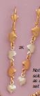Tri-color Heart Dangling Earrings - X2390