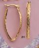 Oblong Hoop Earrings - X2391