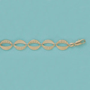7.5" Two-tone Stylish Bracelet - X4324