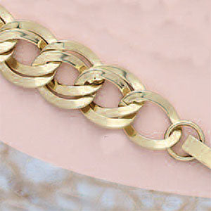 8" Wide Double Link 12mm Bracelet - X4379