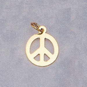 12mm "Peace" Sign Pendant - X5243