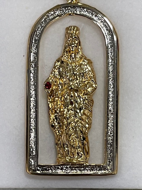 40mm Two-Tone Saintly Pendant - X5600