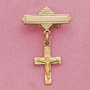Baby Crucifix Pin - X8355