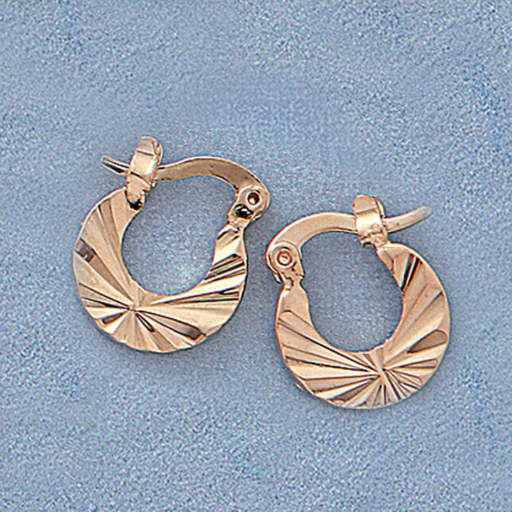 10mm Starburst Hoop Earrings - X2470