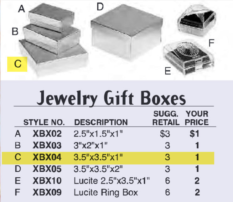 Jewelry Gift Box (C) - XBX04