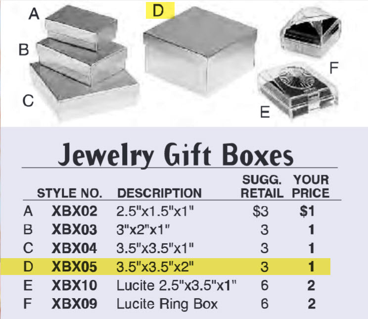 Jewelry Gift Box (D) - XBX05