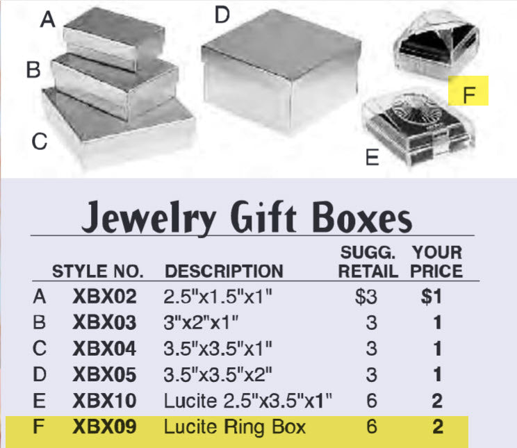 Jewelry Gift Box (F) - XBX09