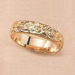 5mm "Small Rose" Band Ring - XN160