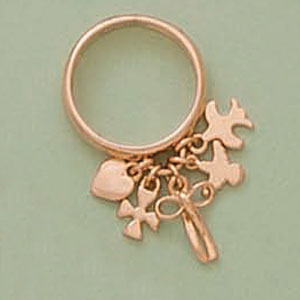 Dangling Charms Designer Ring - XR570
