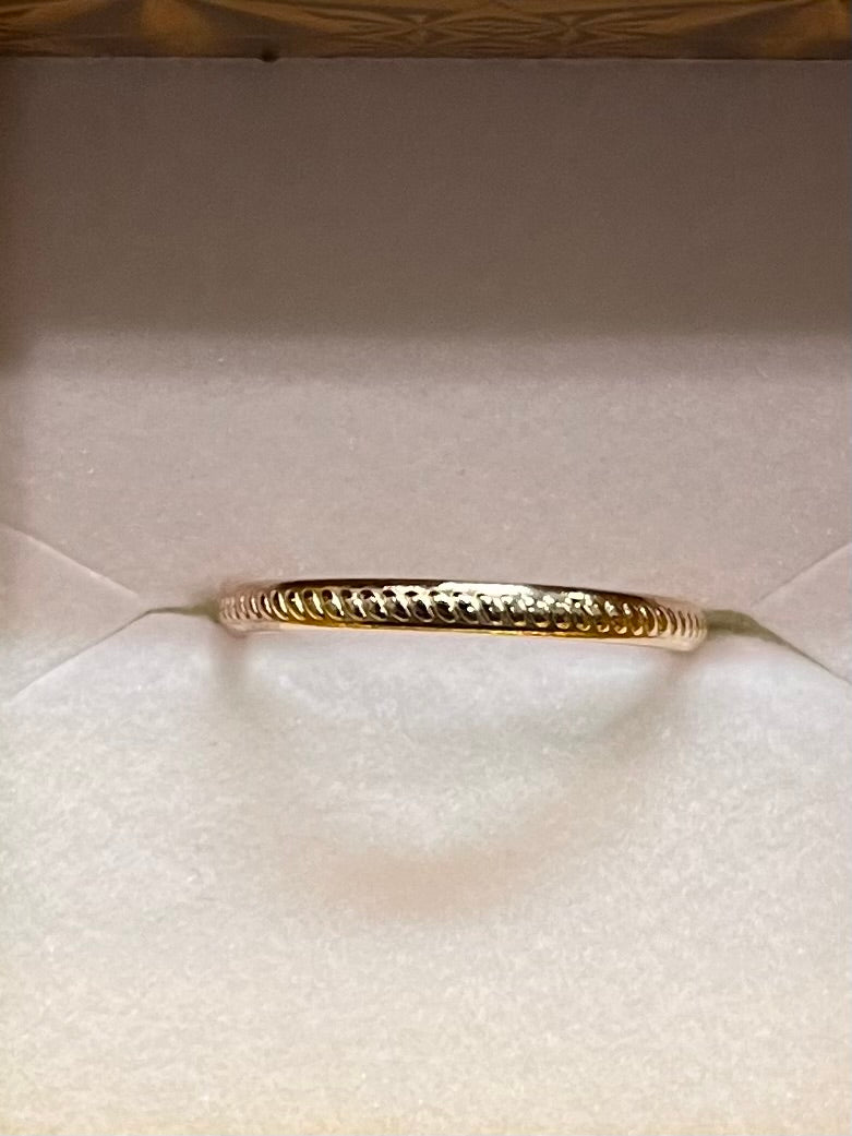 1mm Stackable "Sawgrass" Band Ring - XN005