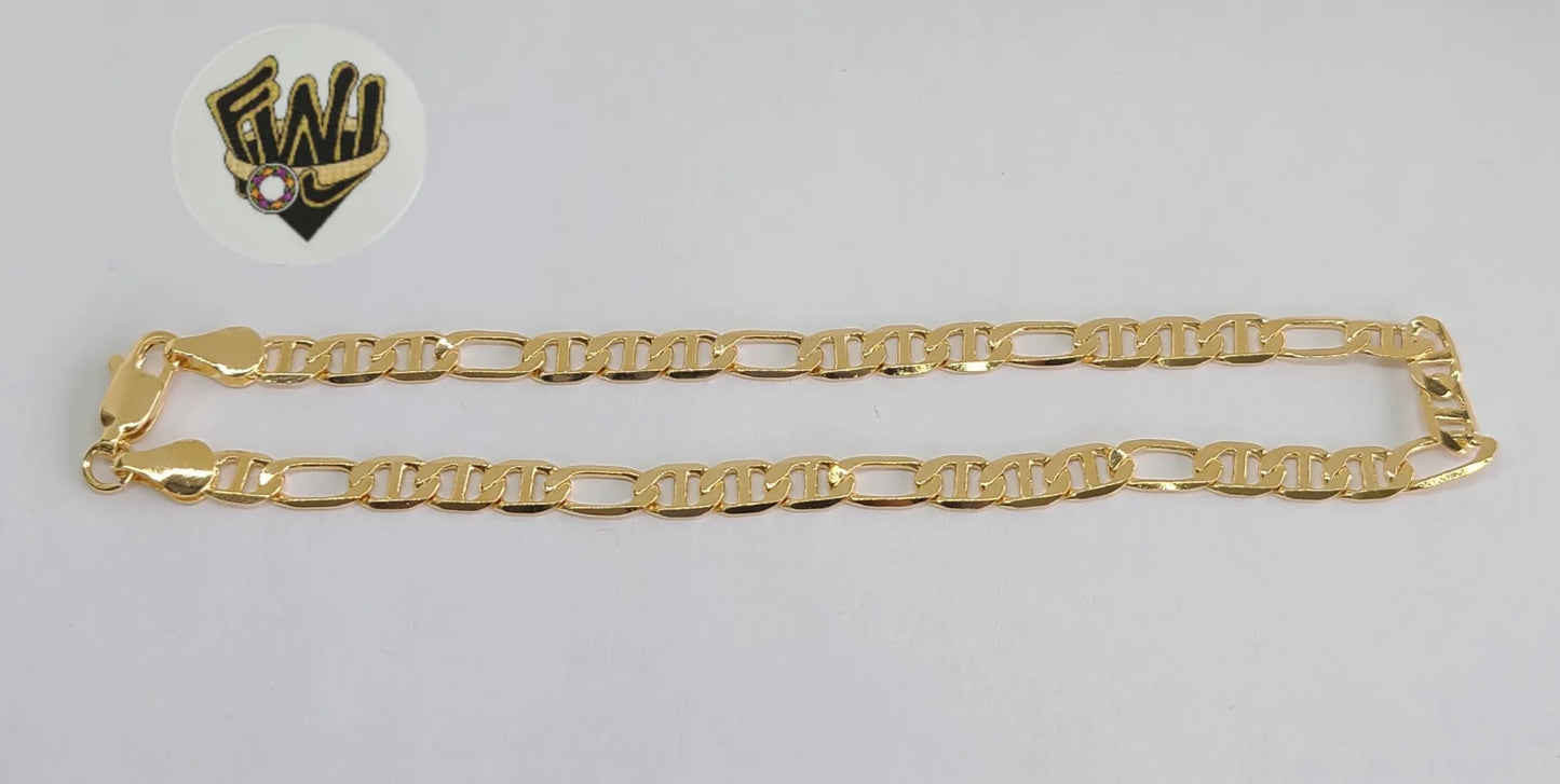 5mm Figucci Link 10" Anklet - X4418
