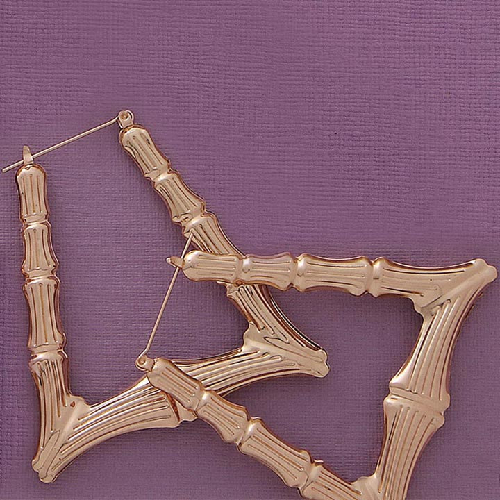 Bamboo Triangle Earrings - X2444
