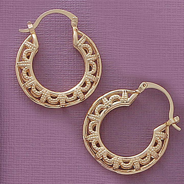 Filigree Hoop Earrings - X2424