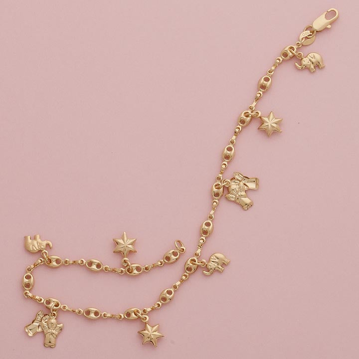 Dangling Charms 10" Anklet - X4396