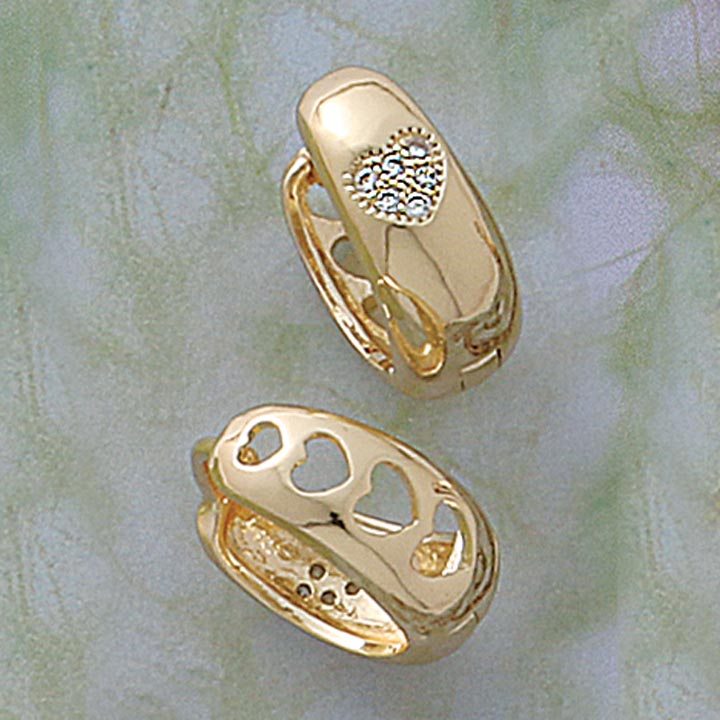 Heart CZ Earrings - X2466