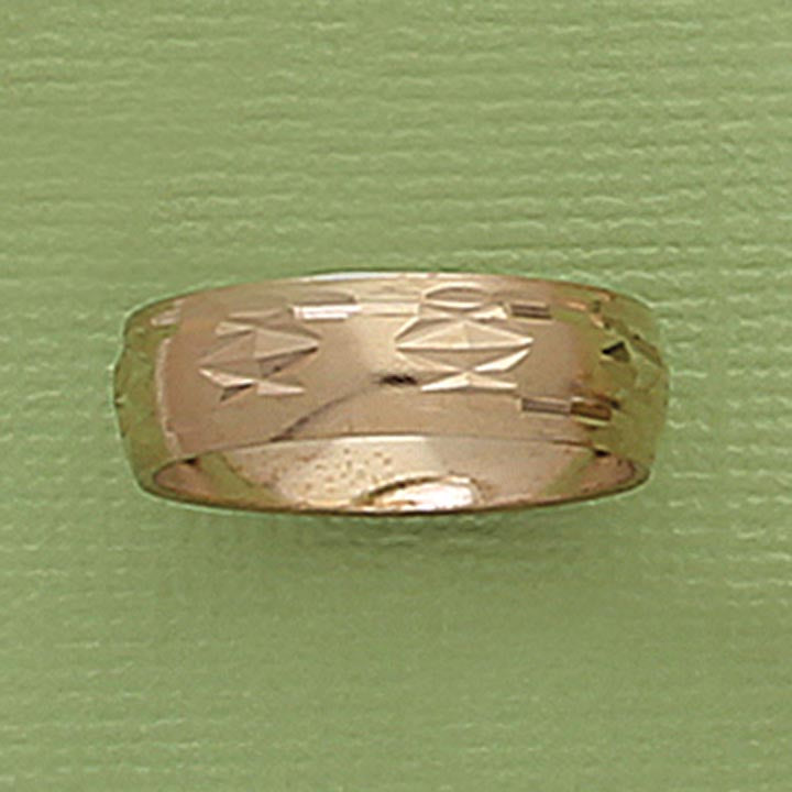 Diamond Cut 7mm Band Ring - XR585