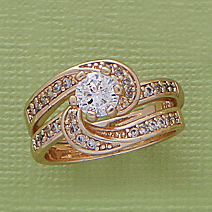 6mm CZ Two Ring Set - XR624