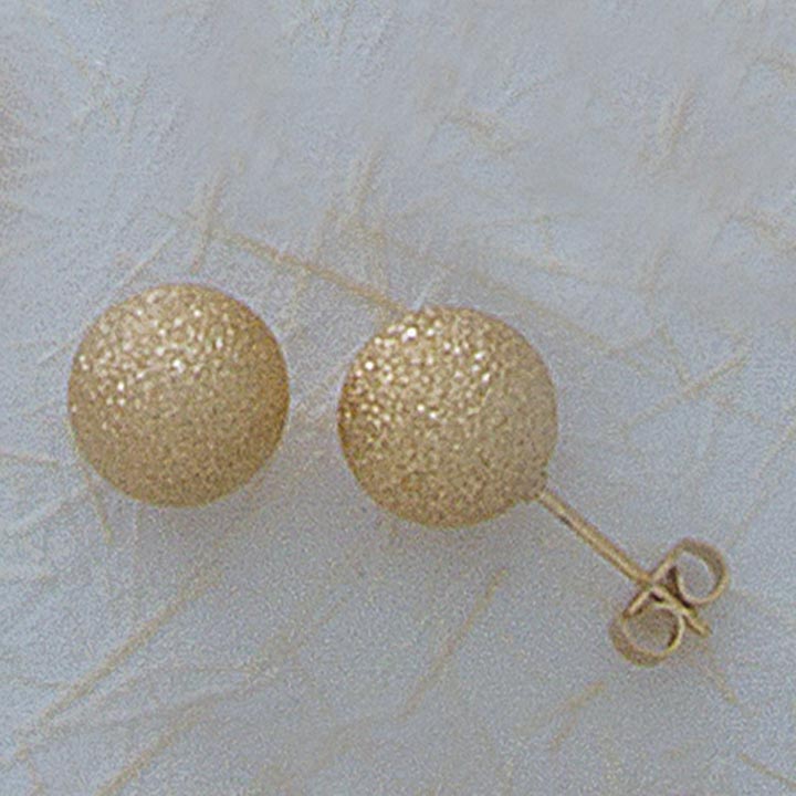 10mm Etched Ball Post Earrings - X2321