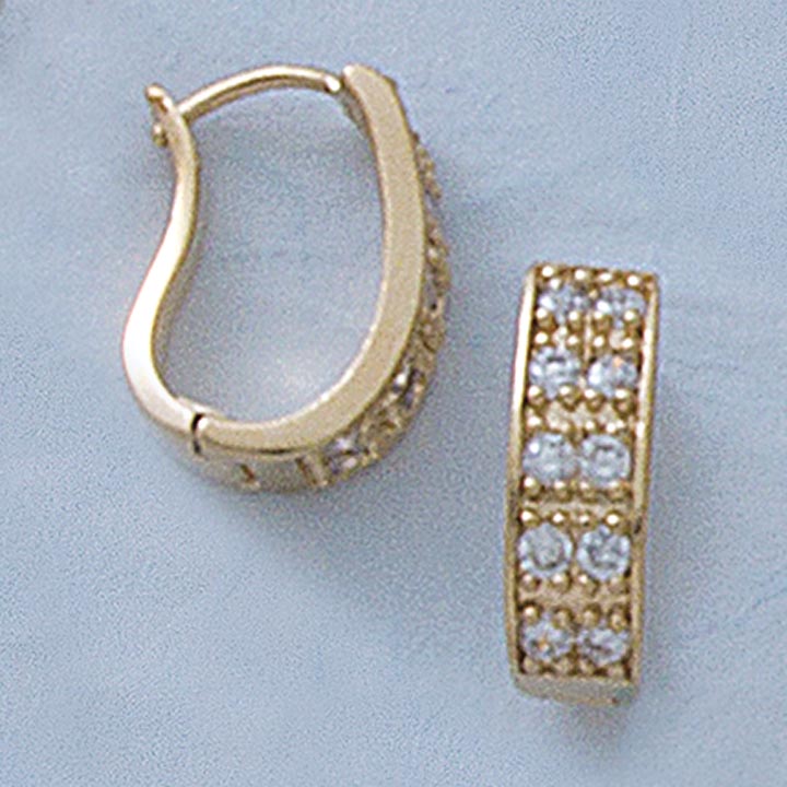 20mm CZ Cluster Earrings - X2336