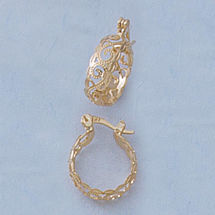 15mm Filigree Earrings - X2249
