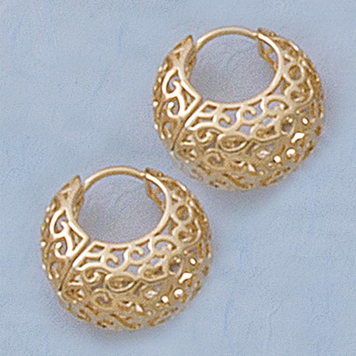 30mm Filigree Earrings - X2337