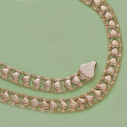 8mm Puffed Heart 18" Necklace - X3251