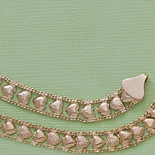 8mm Heart 7.5" Bracelet - X4358