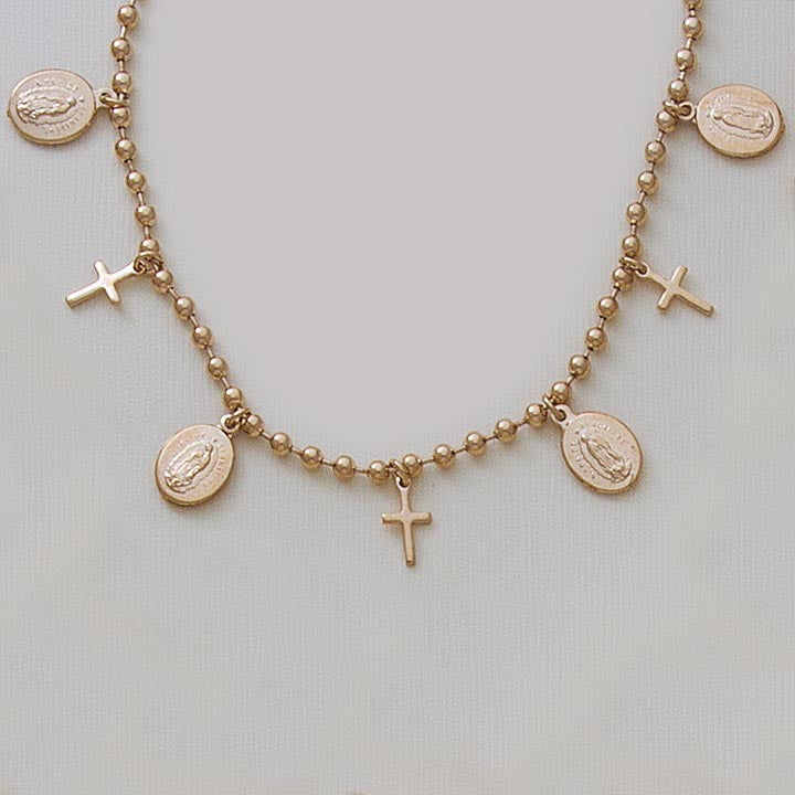 7.5" Religious Bead Bracelet - X4355