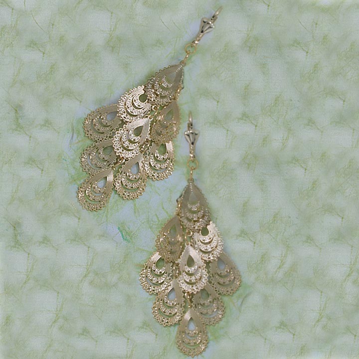 60mm Dangling Chandelier Earrings - X2268