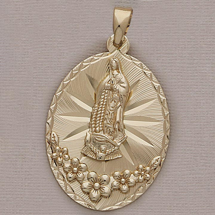 50mm Large Oval Religious Pendant - X5851