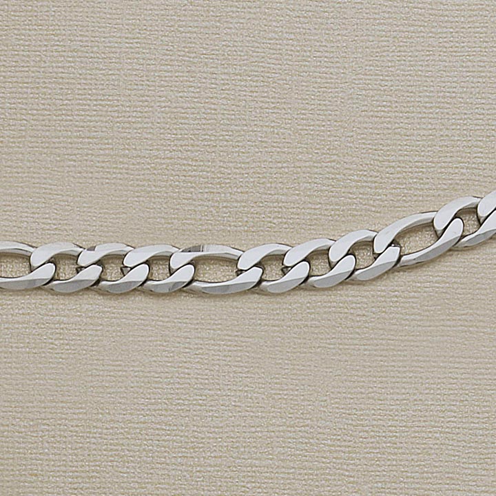 9mm SS Figaro 24" Necklace - X3293