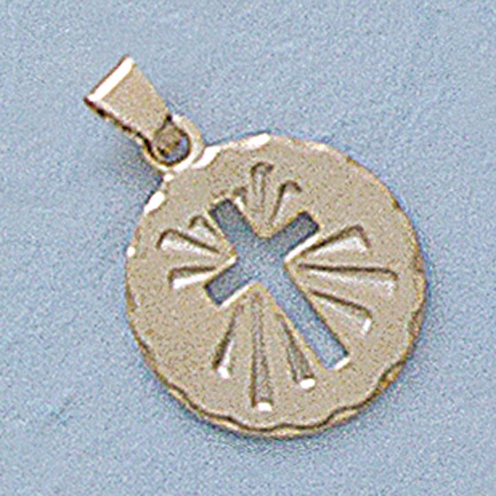 Small 16mm Cross Cut-Out Pendant - X5753