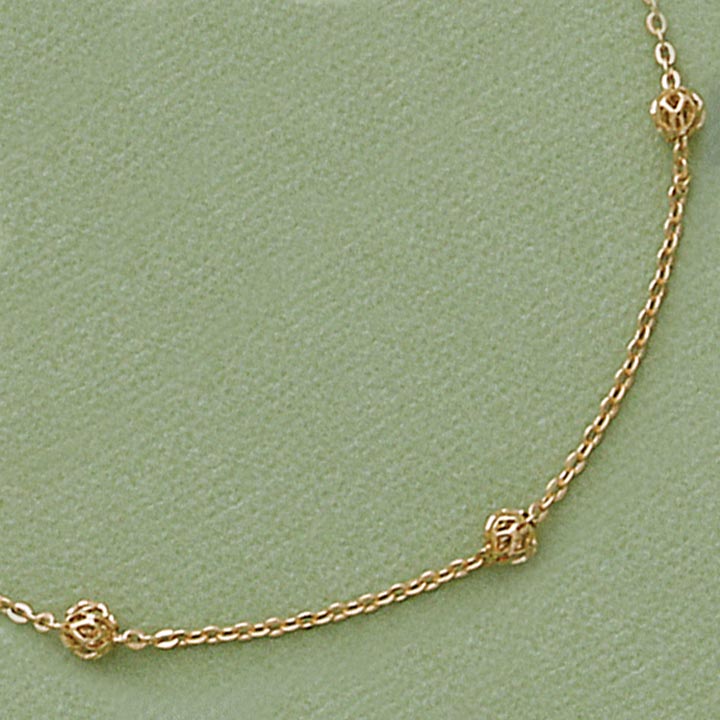 5mm Filigree Bead Necklace - X3288