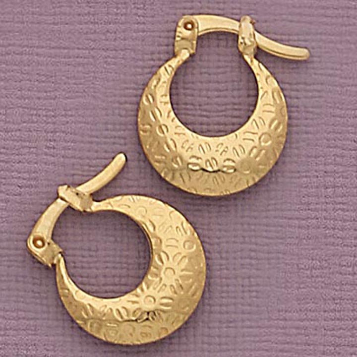 Puffed Hoop Earrings - X2486