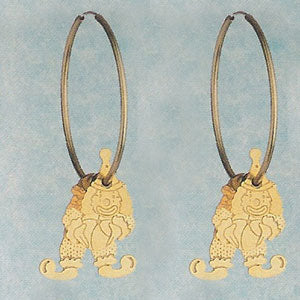 Clown 3D Endless Hoop Earrings - X1224