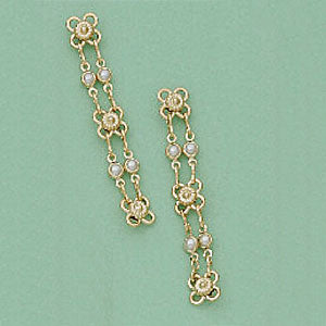 Faux Pearl Post Drop Earrings - X1839