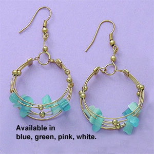 30mm Dangling Stone Earrings - X1906