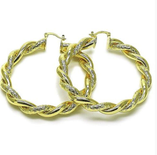 Twist Extra-Large Hoop Earrings - X2065