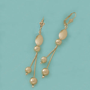 Dangling Ball French-back Earrings - X2236