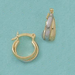 Tri-level Hoop Earrings - X2240