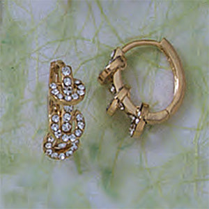 Dangling Crystal Hearts Earrings - X2316