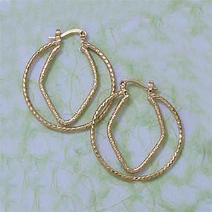 Geometric Hoop Earrings - X2364