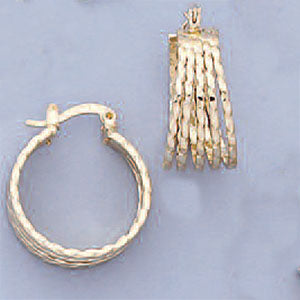 Multi-strand Hoop Earrings - X2415