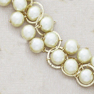 8" Dangling Faux 10mm Pearls Bracelet - X4385