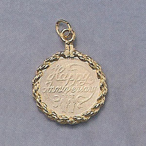 25mm "Happy Anniversary" Rope Pendant - X5030