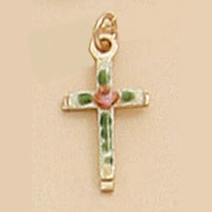 Peteite Enamel Cross Pendant - X5228